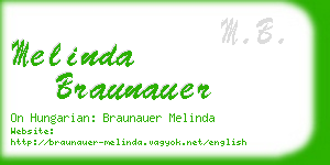 melinda braunauer business card